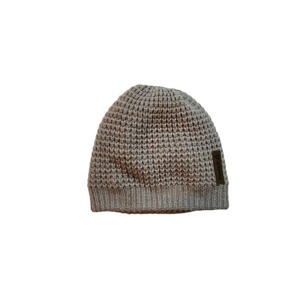 REEBOK Knit Hat with Faux Fur Lining
